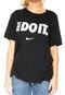 Camiseta Nike Sportwear NsTop Ss Jdi Preta - Marca Nike Sportswear