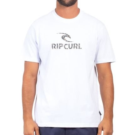 Camiseta Rip Curl Icon Palm SM24 Masculina Branco - Marca Rip Curl