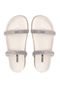 Papete Feminina Sandalia Chinelo 2 Tiras Off White Estilo Shoes - Marca Estilo Shoes