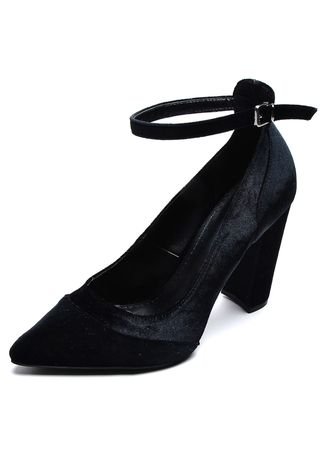 Scarpin DAFITI SHOES Transpassado Preto - Compre Agora