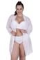 Robe Plus Size Hobby Detahe de Renda Adulto Feminino Terra e Mar Branco - Marca TERRA E MAR MODAS