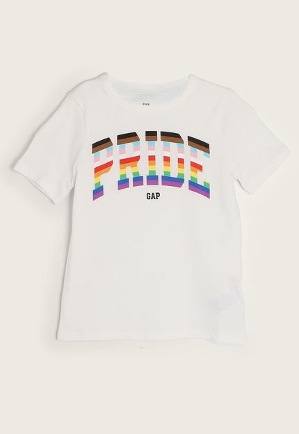 Camiseta Infantil GAP Color Pride Branca - Marca GAP