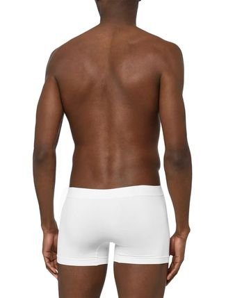 Cuecas Calvin Klein Underwear Trunk Seamless Outline Logo Brancas Pack 3UN