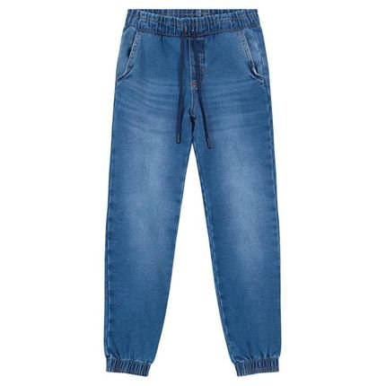 Calça Jogger Jeans Comfort Menino Azul Brandili Incolor - Marca Brandili