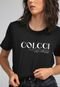 Camiseta Colcci Logo Preta - Marca Colcci