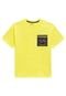 Camiseta Amarela Infantil Gamer Johnny Fox 4 Amarelo - Marca Johnny Fox