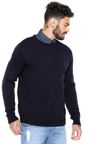 Suéter Tricot Volcom Stone Classi Azul