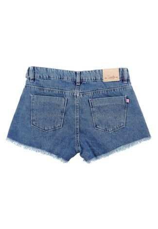 Shorts Jeans Confort Menina 10 ao 16 Azul