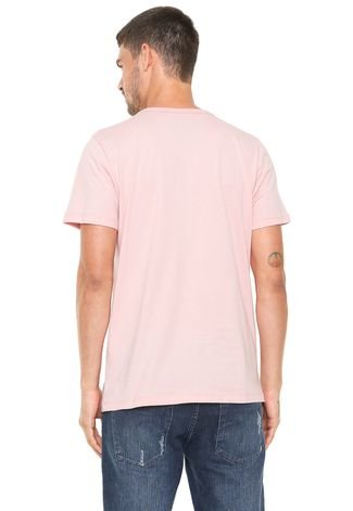 Camiseta Colcci Estampada Rosa