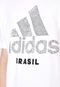 Camiseta adidas Performance Brazil Off-White - Marca adidas Performance