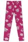 Legging Infantil Rovitex Hello Pink  Rosa - Marca Santo Anjo Moda Infantil