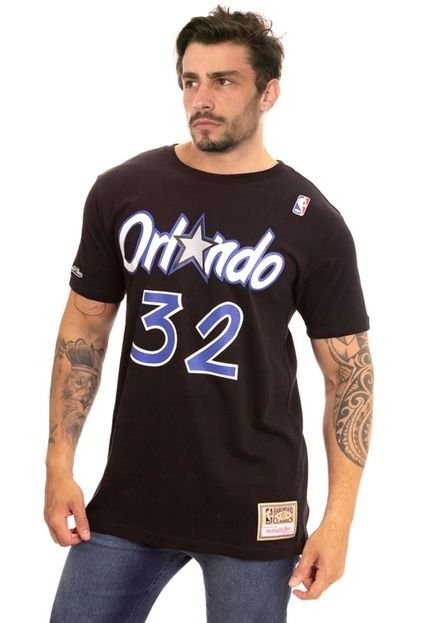 Camiseta Mitchell & Ness Estampada Orlando Magic Preta - Marca Mitchell & Ness