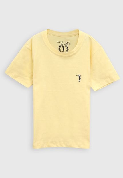 Camiseta Aleatory Infantil Logo Amarela - Marca Aleatory