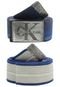 Kit Cinto Calvin Klein Listra Azul - Marca Calvin Klein
