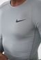 Camiseta Nike M Np Top Ls Tight Cinza - Marca Nike