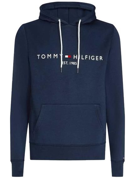 Moletom Tommy Hilfiger Masculino Fleece Hoody Logo Azul Marinho - Marca Tommy Hilfiger