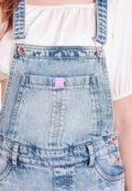 Jardineira Infantil Jeans Feminina Destroyed - Marca Quase Anjo