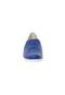 Mocassim Usaflex Slip On Solado Branco Furadinho Azul - Marca Usaflex