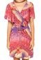 Vestido Lucy in the Sky Curto Cachecour Prints Rosa/Roxo - Marca Lucy in The Sky