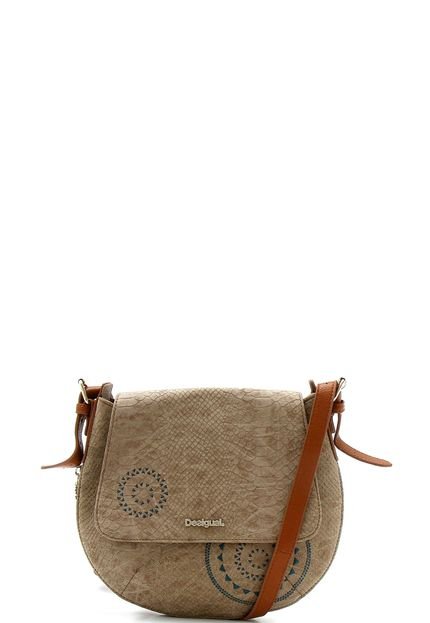 Bolsa Transversal Desigual Lisa Nude - Marca Desigual