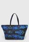Bolsa Desigual Shopping Bag Camoflower Azul-Marinho - Marca Desigual