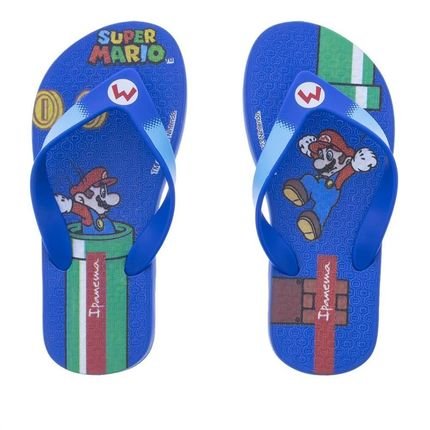 Chinelo Infantil Ipanema Super Mario Azul - Marca Ipanema