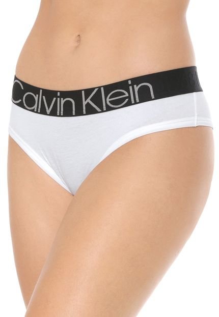 Calcinha Calvin Klein Underwear Tanga Evolution Branca - Marca Calvin Klein Underwear