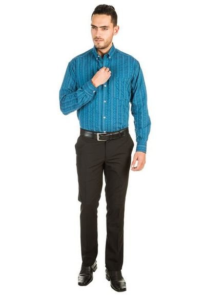 Camisa store azul turquesa