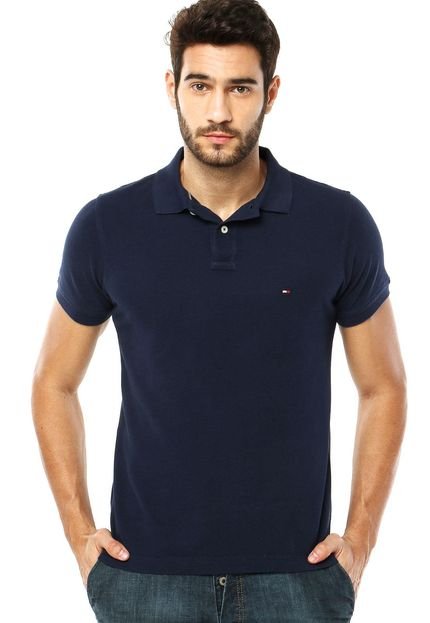 Camisa Polo Tommy Hilfiger Washed Style Azul - Marca Tommy Hilfiger