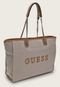 Bolsa Guess Logo Bege - Marca Guess