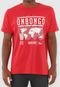 Camiseta Onbongo Lettering Vermelha - Marca Onbongo