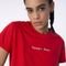 Camiseta em Malha Logo Linear - Vermelho - Marca Tommy Hilfiger