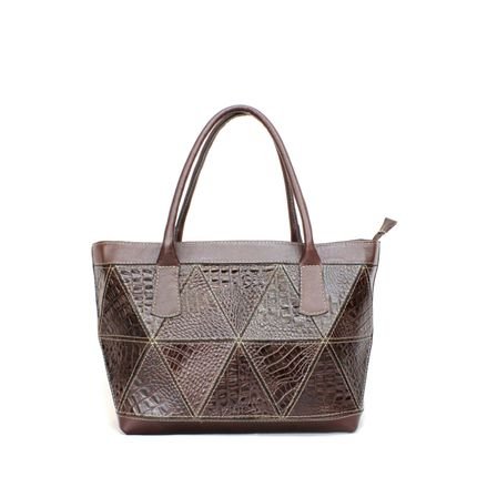 Bolsa SN Couros China Croco Marrom - Marca SN Couros