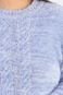 Blusa feminina de malha gola redonda 60033 - Azul - Marca Enluaze