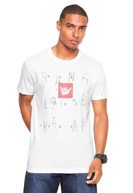 Camiseta Hang Loose Hawaii Branca - Marca Hang Loose