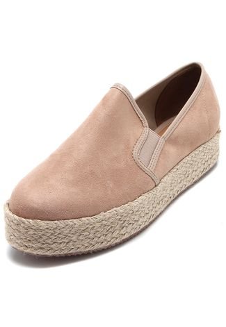 Slip On DAFITI SHOES Furinhos Nude - Compre Agora