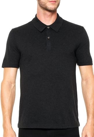 Camisa Polo Lacoste Regular Fit Cinza