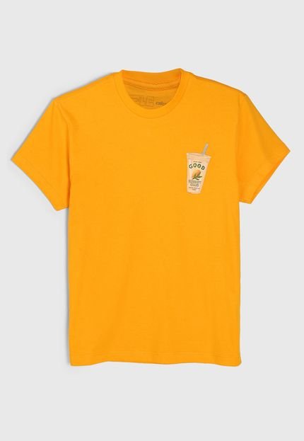Camiseta Infantil Colcci Fun Good Energy Amarela - Marca Colcci Fun