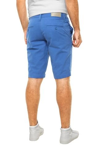 Bermuda Sarja Calvin Klein Jeans Bolso Azul