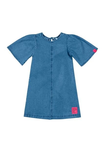 Vestido Jeans Infantil Quimby Azul - Marca Quimby