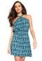 Vestido Curto Aishty Estampado Azul - Marca Aishty