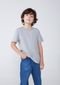 Camiseta Hering Kids Básica  Modelagem Tradicional    CINZA - Marca Hering