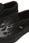 Slip On Vans Menino Flame Preto - Marca Vans