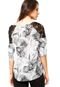 Blusa Manga Curta Colcci Floral Off White - Marca Colcci