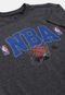 Camiseta NBA Juvenil Hoop Grafite Mescla - Marca NBA