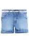 Shorts Jeans Biotipo Boyfriend Flowers Azul - Marca Biotipo