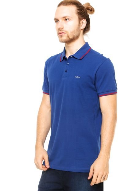 Camisa Polo Manga Curta Colcci Logo Azul - Marca Colcci