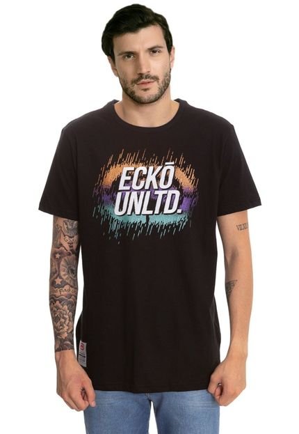 Camiseta Ecko Estampada Preta - Marca Ecko