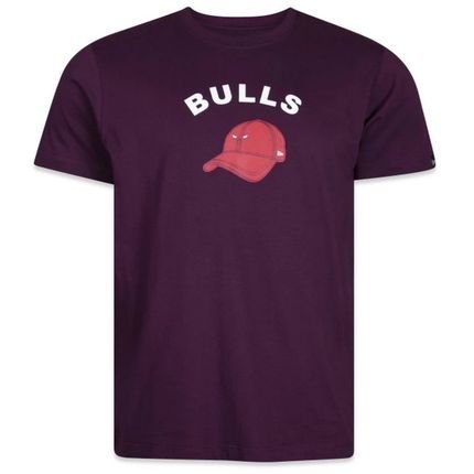 Camiseta New Era Baby Look Chicago Bulls Vinho - Marca New Era