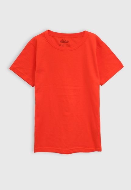 Camiseta Elian Infantil Lisa Laranja - Marca Elian